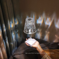 LED Wine Glass Crystal Table Lamp